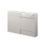 Alaska Bathroom Fitted Furniture Pack RH Vanity with Basin Pearl Grey Matt 1244mm x 355mm x 997mm