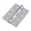 Smith & Locke  Polished Chrome Grade 13 Fire Rated Ball Bearing Door Hinges 102mm x 76mm 2 Pack