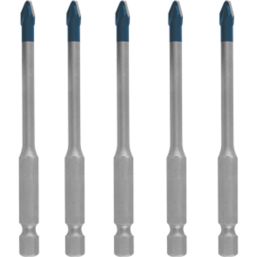 Bosch Expert HEX-9 Hard Ceramic 5 mm Roof Tile Bit Set 5 Pack