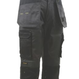 Stanley Austin Work Trousers Grey/Black 38" W 31" L