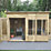 Forest Oakley 9' 6" x 6' (Nominal) Pent Timber Summerhouse with Base