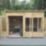 Forest Oakley 9' 6" x 6' (Nominal) Pent Timber Summerhouse with Base