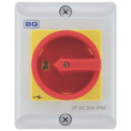 British General CPRSD220 20A 2-Pole Rotary Isolator NO