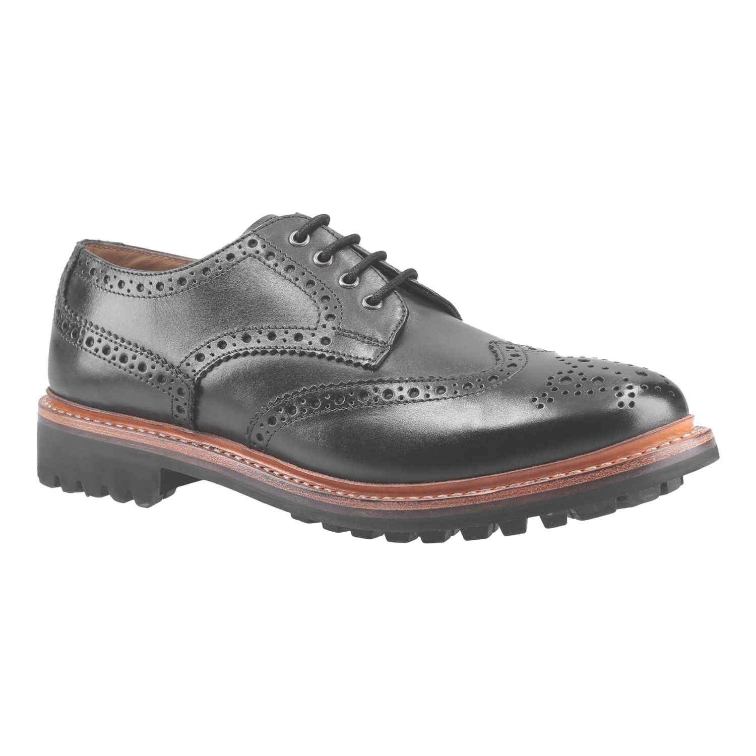 Cotswold Quenington Commando Goodyear Welt Size 12 Black Non Safety Shoes (866XW)