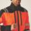 Regatta Hi Vis XPro 3 Layer Softshell  Jacket Black/Orange Large 42" Chest