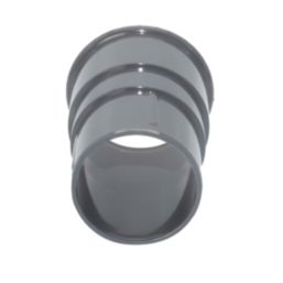 FloPlast MiniFlo Round Downpipe Socket Anthracite Grey 50mm