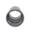FloPlast MiniFlo Round Downpipe Socket Anthracite Grey 50mm
