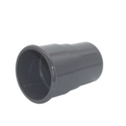 FloPlast MiniFlo Round Downpipe Socket Anthracite Grey 50mm
