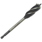 Erbauer  Hex Shank 5-Flute Auger Wood Drill Bit 20mm x 165mm