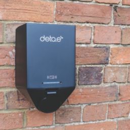 Deta.e  1 Port 7.4kW  Mode 3 Type 2 Socket Electric Vehicle Charger Black