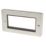 Hager Sollysta WRP4EUBSB 4-Module Modular Faceplate Brushed Steel