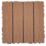 Apollo Brown Composite Interlocking Decking Tiles 24mm x 0.3m x 0.3m 9 Pack