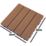 Apollo Brown Composite Interlocking Decking Tiles 24mm x 0.3m x 0.3m 9 Pack