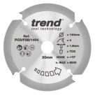 Trend PCD/FSB/1404 Multi-Material Saw Blade 140mm x 20mm 4T