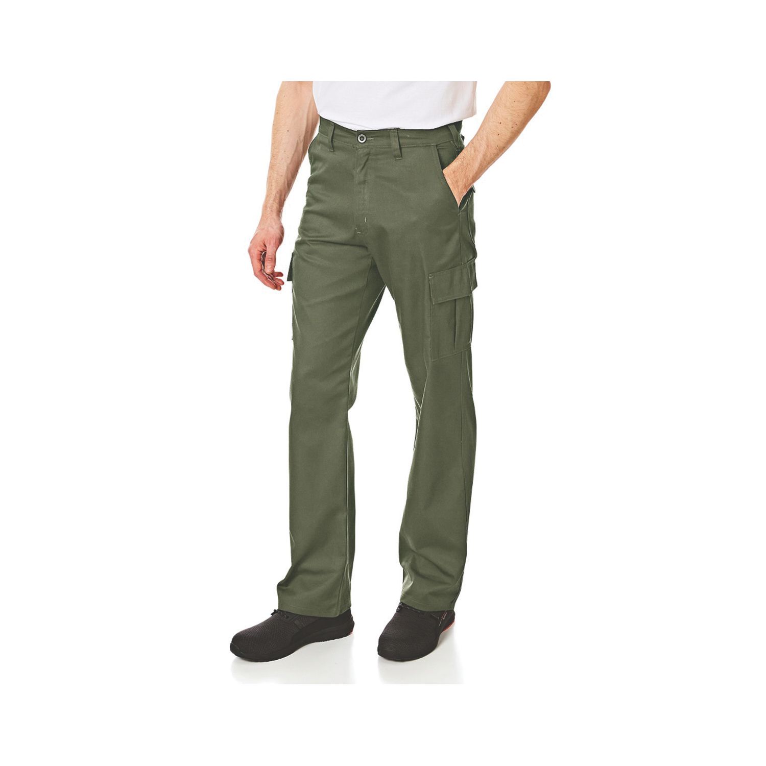 Lee Cooper LCPNT205 Cargo Trousers Khaki 36" W 33" L (867HU)