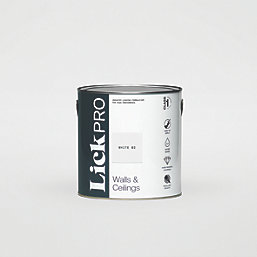 LickPro  Eggshell White 02 Emulsion Paint 2.5Ltr