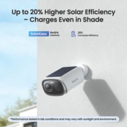 Reolink Argus Series B340S Solar & Battery-Powered White Wireless 5MP Outdoor Bullet WiFi Security Camera