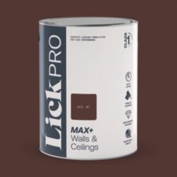 LickPro Max+ 5Ltr Red 07 Eggshell Emulsion  Paint