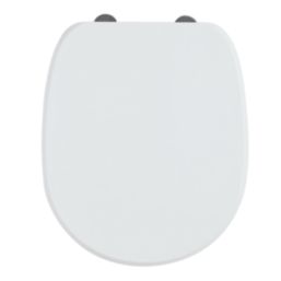Crown Soft-Close with Quick-Release Toilet Seat Thermoset Plastic White