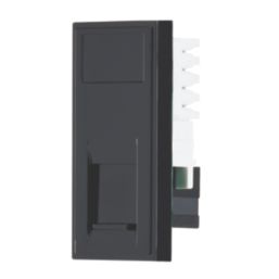 Contactum Media Modular RJ45 Ethernet Socket Black
