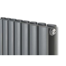 Ximax Fortuna 600mm x 410mm 1601BTU Anthracite Vertical Designer Radiator
