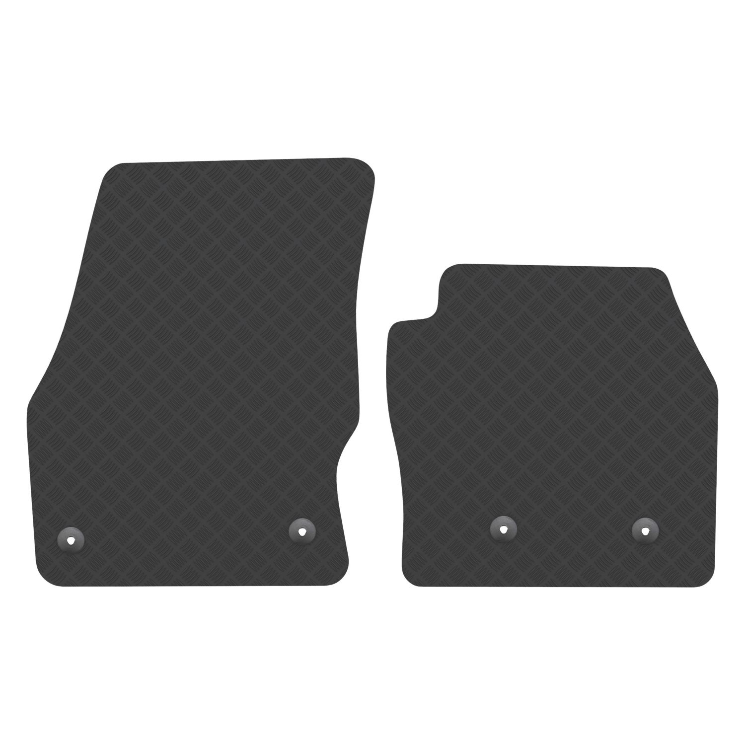 Car Mat Co. Ford Transit Connect 2016 on Rubber Car Mats 2 Piece Set (867VV)