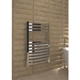 Kudox 800mm x 500mm 1039BTU Chrome Curved Designer Towel Radiator