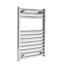 Kudox 800mm x 500mm 1039BTU Chrome Curved Designer Towel Radiator