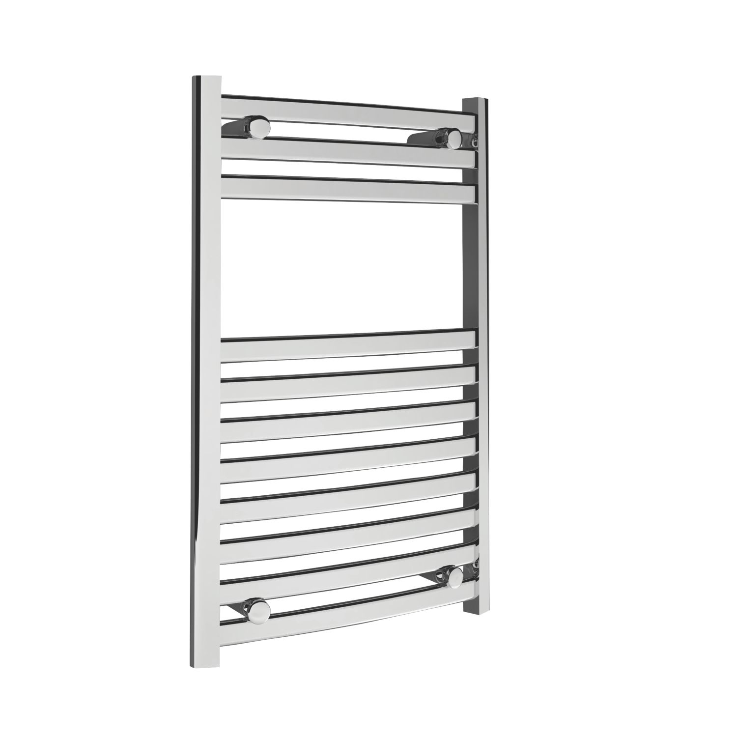 Kudox 800mm x 500mm 1039BTU Chrome Curved Designer Towel Radiator (8683P)