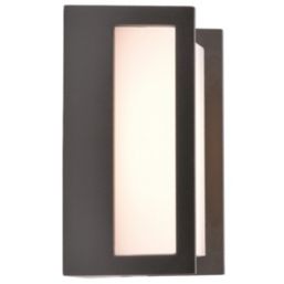 Lutec Qubo Outdoor LED Wall Light Dark Grey 7.8W 800lm