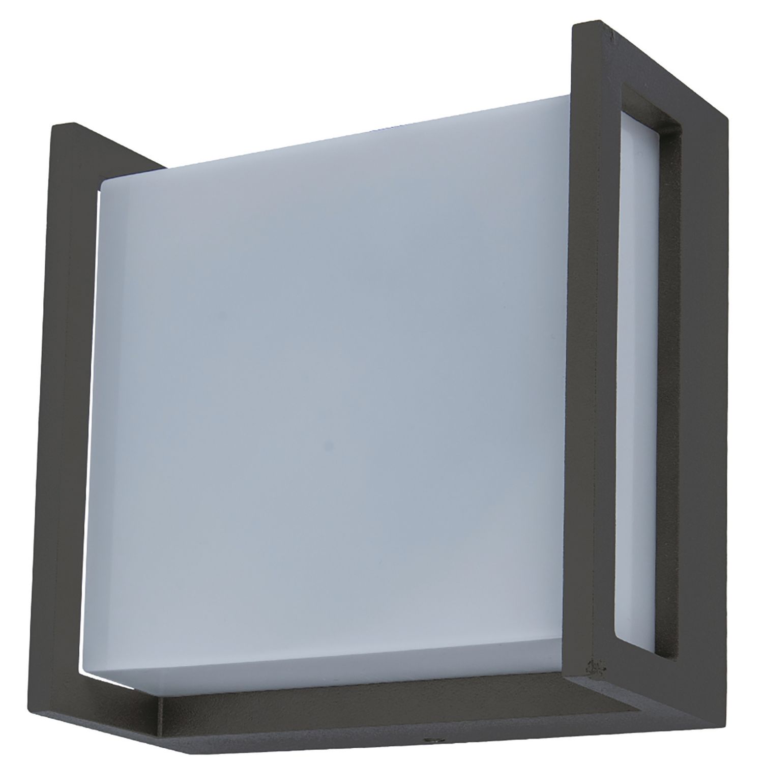 Lutec Qubo Outdoor LED Wall Light Dark Grey 7.8W 800lm (868AJ)