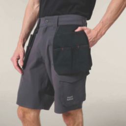Hard Yakka Toughmaxx Lite Holster Stretch Work Shorts Graphite 38" W