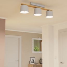 Eglo Mariel Ceiling Light Light Grey / Brown