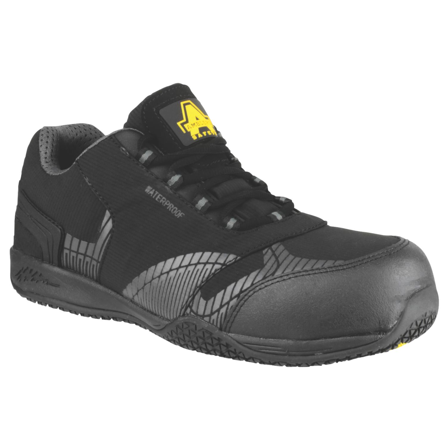 Amblers FS29C Non Leather Size 9 Black Waterproof Steel Toe Cap Safety Trainers (868GV)