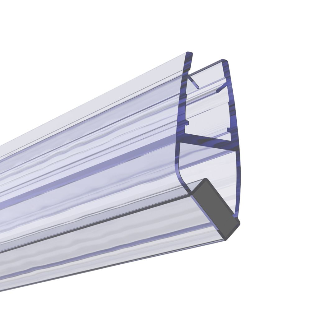 Aqualux Shower Enclosure Seal for Quads & Corner Clear 8mm x