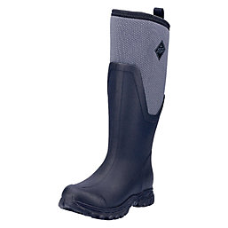 Muck Boots Arctic Sport II Tall Metal Free Womens Non Safety Wellies Black/Grey Size 4