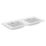 Ideal Standard i.life B Wall Hung Vanity Unit with Chrome Handles & Double Basin Matt White 1200mm x 505mm x 630mm