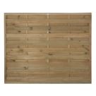 Forest Europa Single-Slatted  Fence Panels Natural Timber 6' x 5' Pack of 4