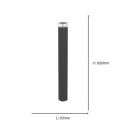 Eglo Castelnuovo 800mm Outdoor Post Light Black