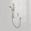 Aqualisa Visage HP/Combi Rear-Fed Single Outlet Chrome Thermostatic Digital Shower