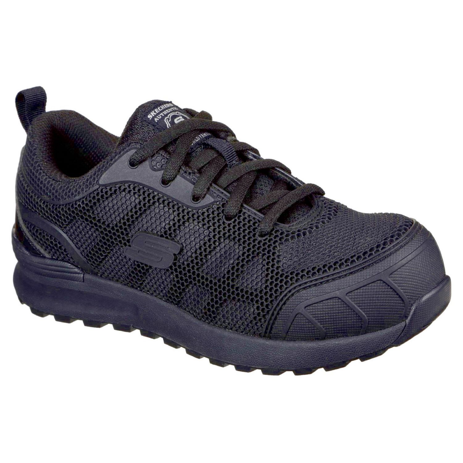Skechers Bulklin Ayak Size 6 Womens Black Safety Trainers (868PR)