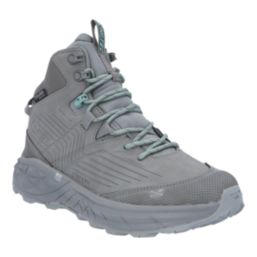 Hi-Tec Fuse Trek Mid Size 4 Womens Grey Waterproof  Non Safety Work Boots