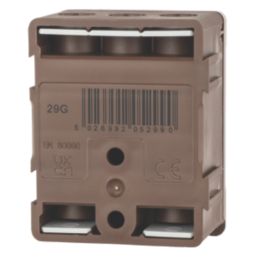 Lewden 100A 5-Way 2.5-35mm² Connector Block Brown