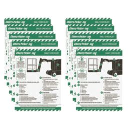 Scafftag  Cherry Picker Tag Inserts 10 Pack