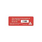 Asset Protect  Asset Tags Red 19mm x 51mm 100 Pack