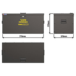 Van Guard VG500S Lockable Tool Store Small Black 770mm x 370mm x 370mm