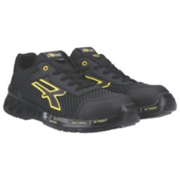 U-Power Matt Lightweight Size 9  Black  Water-Resistant  Safety Trainers