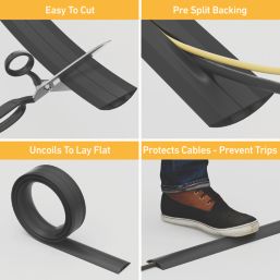 D-Line  Cable Cover 4.5m Black