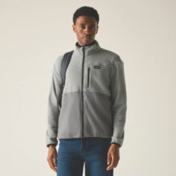 Regatta Frankie Colour Block Full Zip Fleece Storm Lead Grey Small 41.7" Chest