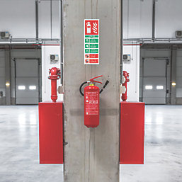 Non Photoluminescent "Fire Extinguisher Lithium-lon" Sign 300mm x 100mm